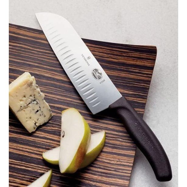 KUHINJSKI NOŽ SWIBO ZA REZANJE MESA, SEKLANJE 5.2523.17, 17 CM, ČRN