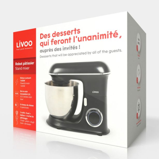 KUHINJSKI ROBOT LIVOO DOP236, 6.5 L, 1400 W