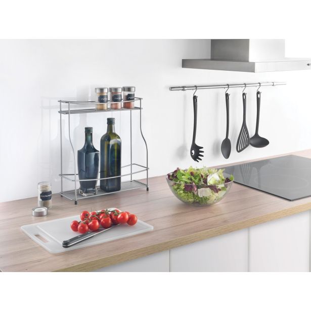 KUHINJSKO DRŽALO METALTEX STOJALO ZA ZAČIMBE / OLJA DVA NIVOJA