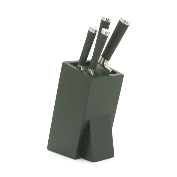 KUHINJSKO POLIČNO STOJALO CULINARIO UNIVERZALNI BLOK ZA NOŽE ČRN