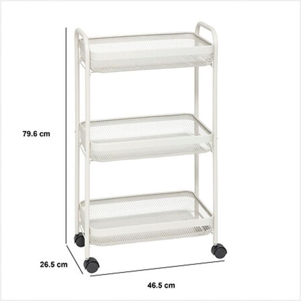 KUHINJSKO POLIČNO STOJALO FIVE KUHINJSKI VOZIČEK MAYAJ BEŽ