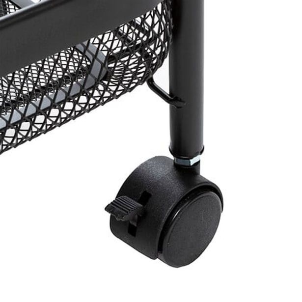 KUHINJSKO POLIČNO STOJALO FIVE KUHINJSKI VOZIČEK MAYAJ ČRNA