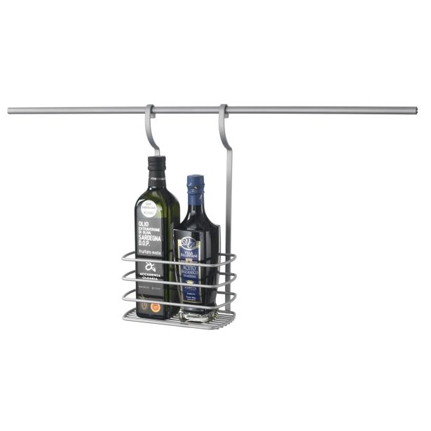 KUHINJSKO POLIČNO STOJALO METALTEX 20X12X38 CM CITY POLICA ENOJNA Z VIŠJO OGRADO