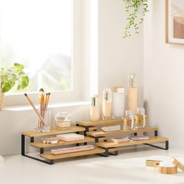 KUHINJSKO POLIČNO STOJALO SONGMICS TRI NIVOJNI ORGANIZATOR DVOJNI