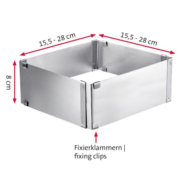 PEKAČ / MODEL ZA PEKO WESTMARK KVADRATEN 15.5 X 28 X 8 CM INOX