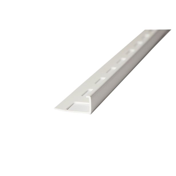 KVADRATNA LETEV JMK PVC L PROFIL- DOL. 2.70M 8MM BELA