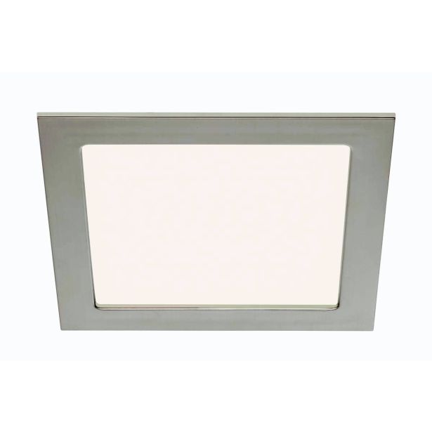 LED PANEL FLAT-IN 12W NW 170X170MM, NIKEL MAT