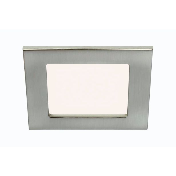 LED PANEL FLAT-IN 7W NW 120X120MM, NIKEL MAT