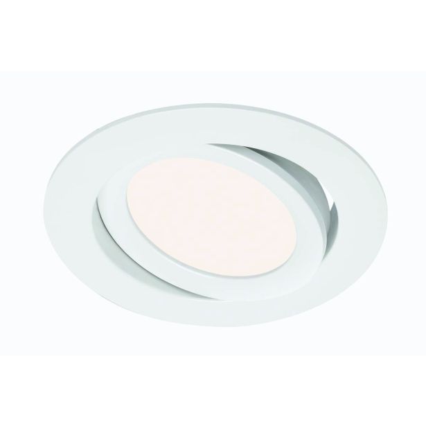 LED PANEL FLAT-IN 7W NW FI 106MM, BELA, GIBLJIVA
