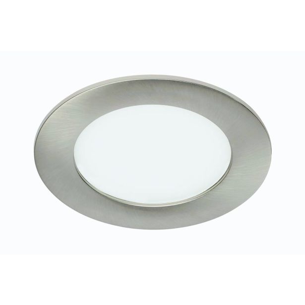 LED PANEL FLAT-IN 7W NW FI 120MM, NIKEL MAT