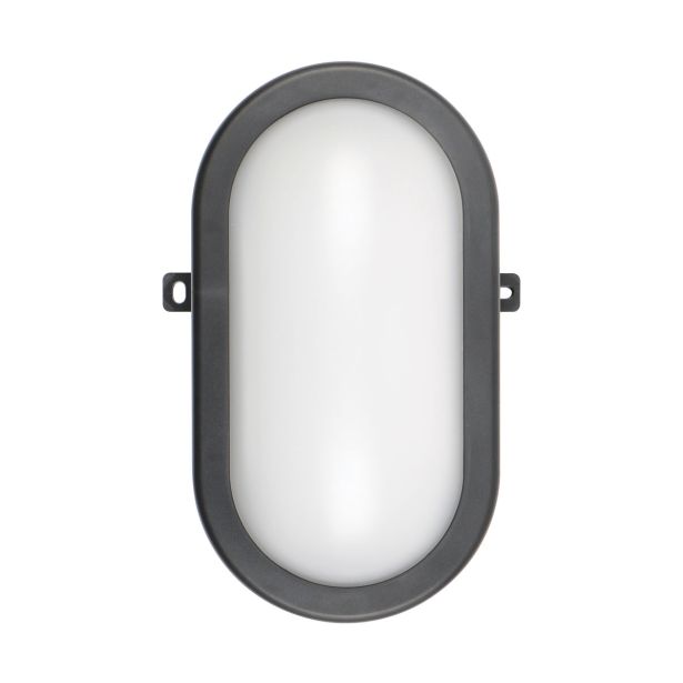 LADIJSKA SVETILKA COMMEL 12W OVALNA ČRNA BREZ MREŽE