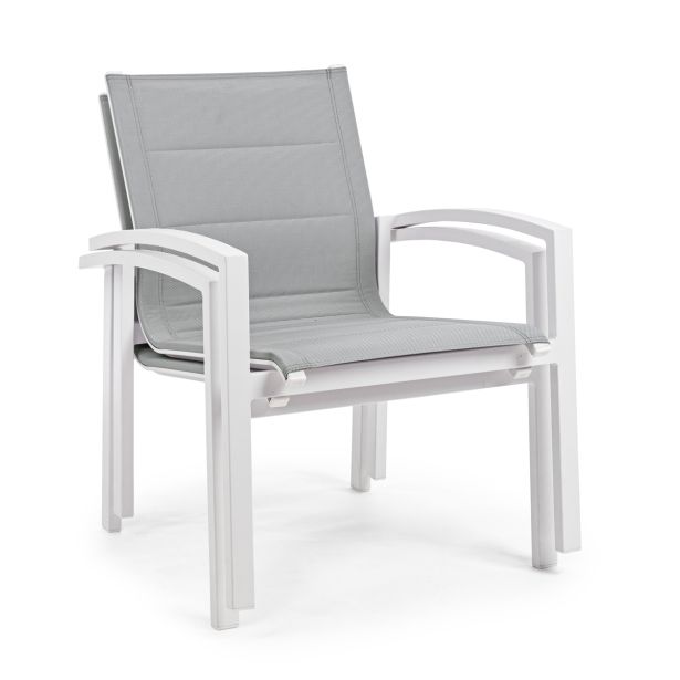 KOVINSKA VRTNA GARNITURA BIZZOTTO LAIKEN, BELA