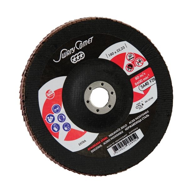 LAMELNI BRUSNI DISK POŠ. SWATYCOMET-S 180X22.23MM K40 KERAMIKA