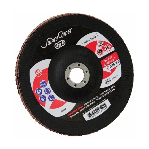 LAMELNI BRUSNI DISK POŠ. SWATYCOMET-S 180X22.23MM K80 KERAMIKA