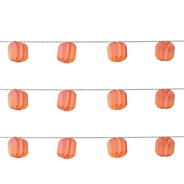 VRTNE LUČKE LUCA LIGHTING LAMPIONI POM POM, ROZA DOLŽINA 120 CM