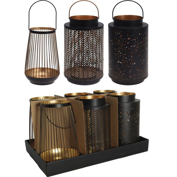 DEKORACIJA EH LANTERNA KOVINSKA 24 CM SORTIRANO, 3 MODELI