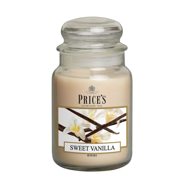 SVEČA V KOZARCU PRICES LARGE JAR SWEET VANILLA