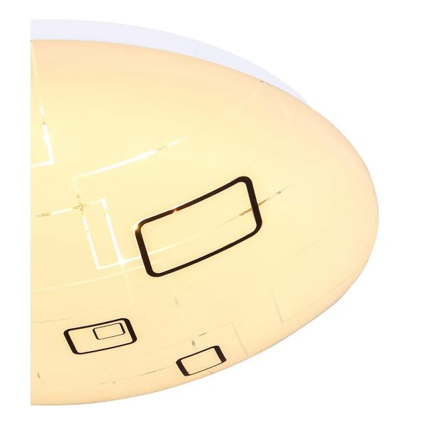 NADGRADNA STROP. SVETILKA LAVA 18W, WW OKROGLA, 360MM