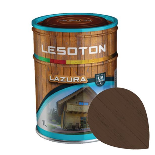 TANKOSLOJNI PREMAZ LESOTON LAZURA ŠT.4 OREH 1L