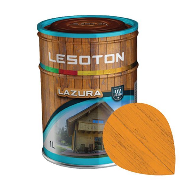 TANKOSLOJNI PREMAZ LESOTON LAZURA ŠT.14 SVETLI BOR 1L