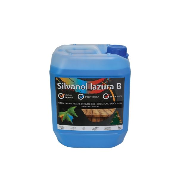 LAZURNI PREMAZ ZA LES SILVANOL LAZURA B ŠT. 14 5 KG ORANŽNA