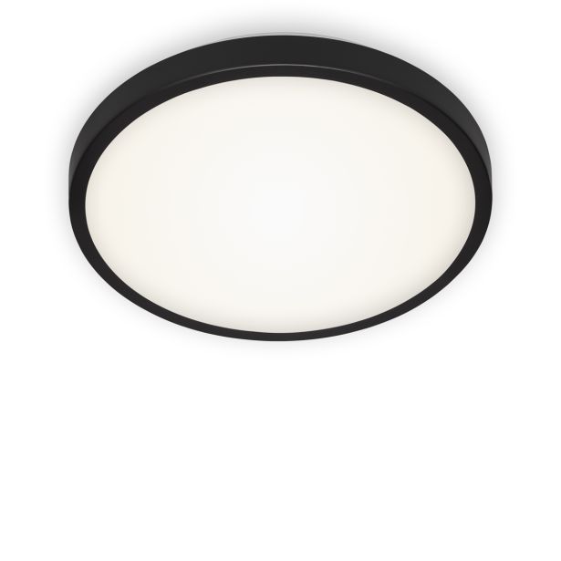 NADGRADNA STROP. SVETILKA BRILONER LED 12W, ČRN ROB FI=29CM