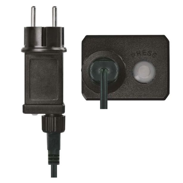 LED BOŽIČNA DROP VERIGA, 12 M, ZUNANJA IN NOTRANJA, TOPLA BELA, ČASOVNIK