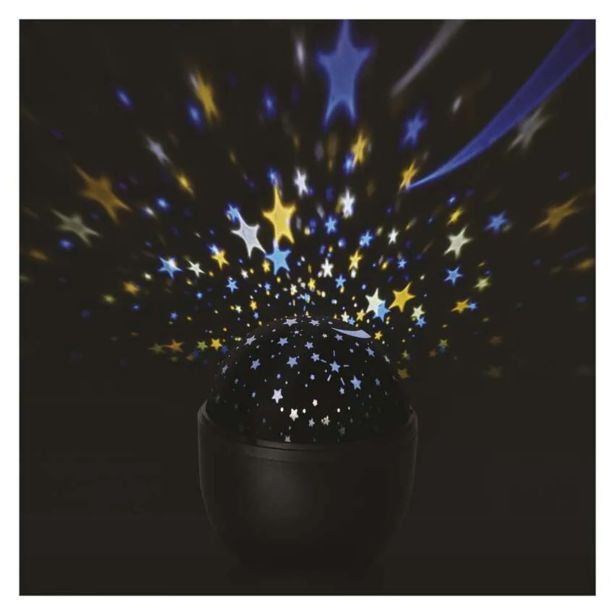LED DEKORATIVNI PROJEKTOR ' ZVEZDE, 3X AA, NOTRANJI
