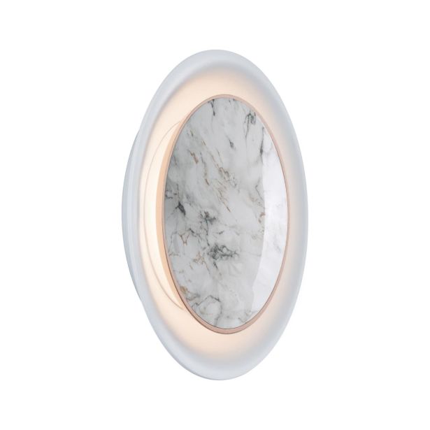 VGRADNA STENSKA SVETILKA LED NEORDIC1X2.5W WW MARMOR / BELA MAT