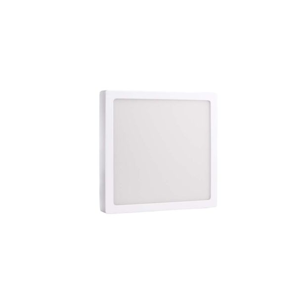 LED PANEL FEROTEHNA 12W, NW, KVADRATNI, BELI NADGRADNI