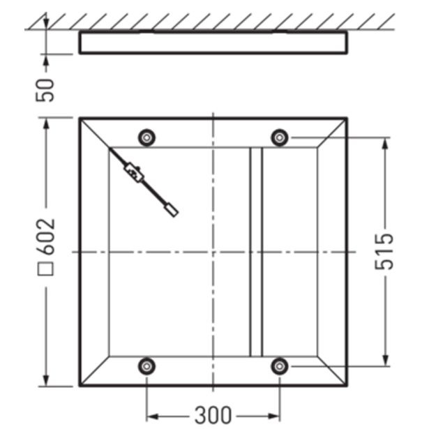 LED PANEL TRILUX 2350 G4 D PW19 36/29/ ML-8MC ET