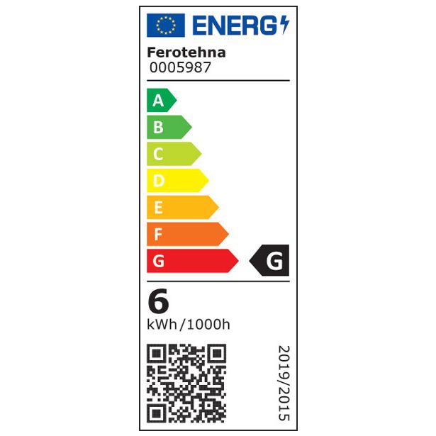 LED PANEL FEROTEHNA 6W, NW, KVADRATNI, BELI NADGRADNI