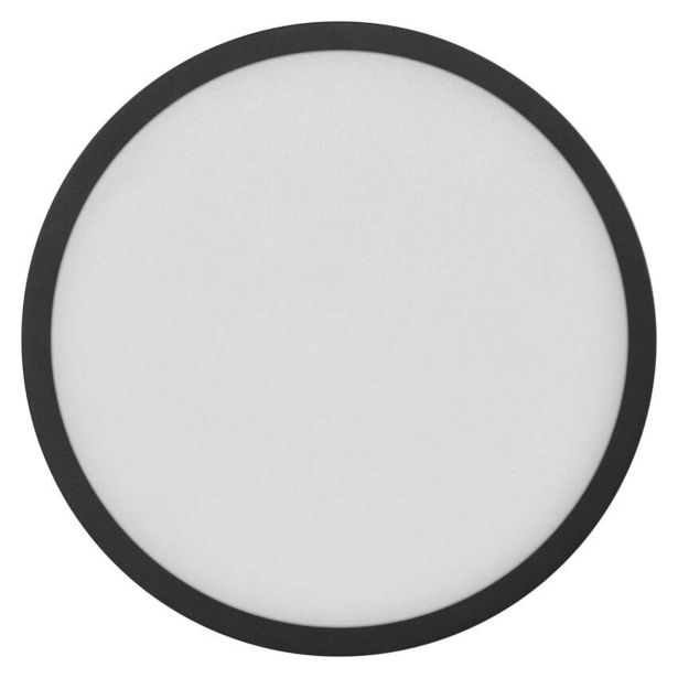 LED PANEL EMOS NEXXO 21W CCT, ČRNI OKROGLI, NADGRADNI