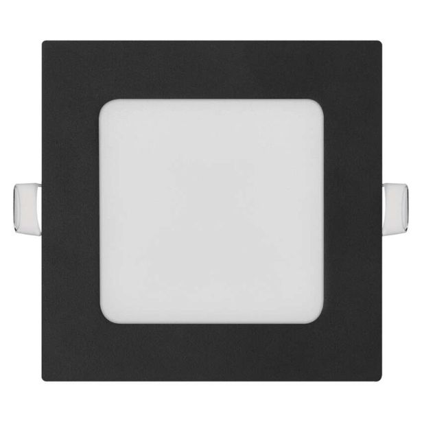 LED PANEL EMOS NEXXO 7W CCT, ČRNI KVADRATNI VGRADNI