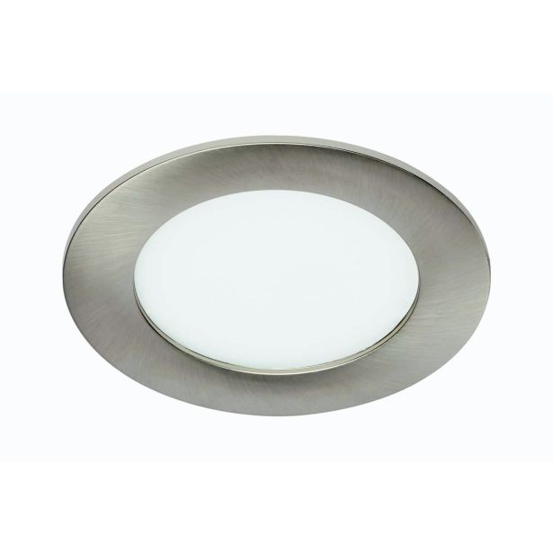 LED PANEL FLAT-IN 7W NW, MAT NIKEL FI 120MM, 3 STEP DIM