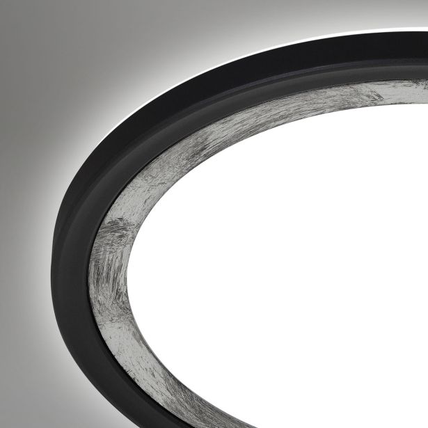 LED PANEL LED PANEL 18W NW, OKROGEL ČRN / ANTIK SREBRN