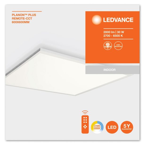 LED PANEL LEDVANCE PLANON PLUS 30W 60X60, Z DALJ.UPR.