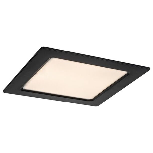 LED PANEL RABALUX SHAUN2 12W 3000K ČRNA KVADRATNA