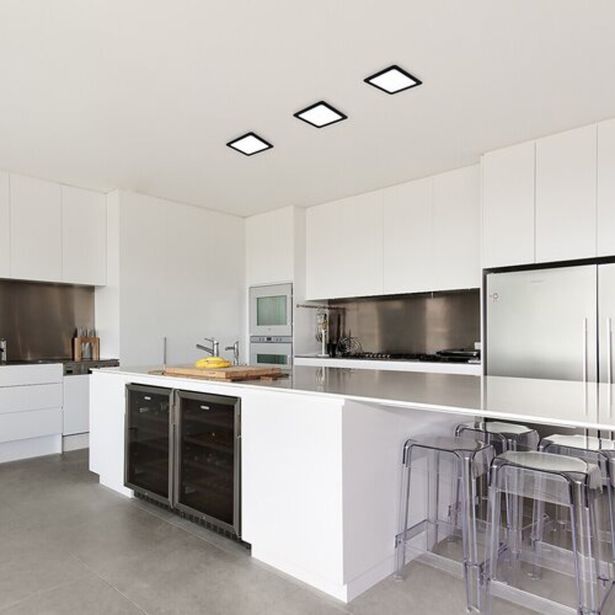 LED PANEL RABALUX SHAUN2 12W 3000K ČRNA KVADRATNA