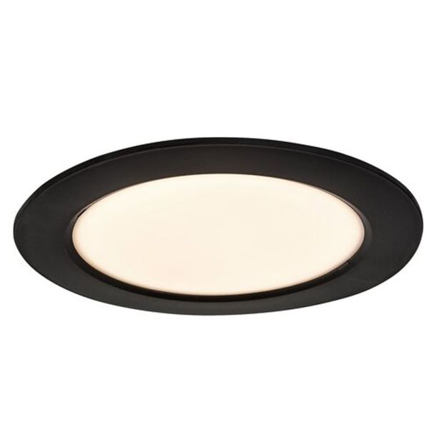 LED PANEL RABALUX SHAUN2 12W 3000K ČRNA OKROGLA