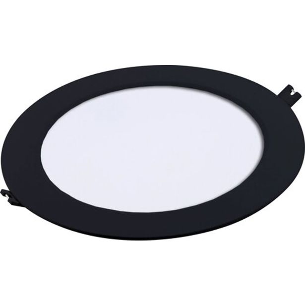 LED PANEL RABALUX SHAUN2 18W 3000K ČRNA OKROGLA