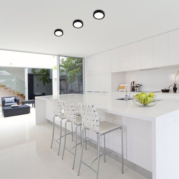 LED PANEL RABALUX SHAUN2 24W 4000K ČRNA OKROGLA