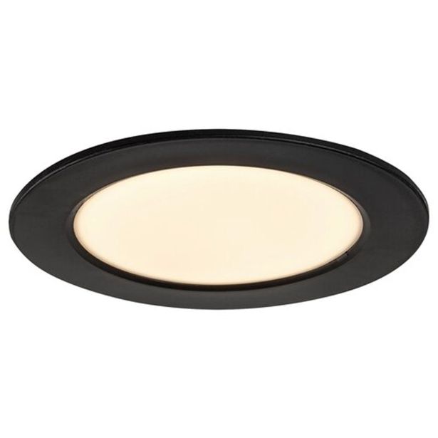 LED PANEL RABALUX SHAUN2 6W 3000K ČRNA OKROGLA