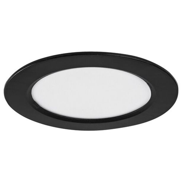 LED PANEL RABALUX SHAUN2 6W 4000K ČRNA OKROGLA