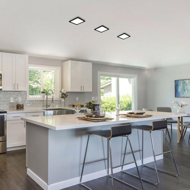 LED PANEL RABALUX SHAUN2 7W 4000K ČRNA KVADRATNA