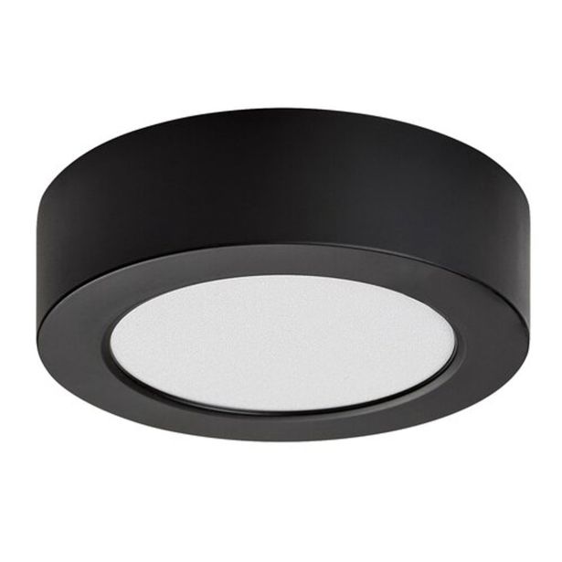 LED PANEL RABALUX SHAUN2 7W 4000K ČRNA OKROGLA