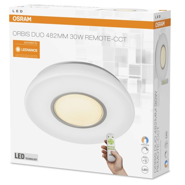 LED PLAFONJERA OSRAM SILARA DUO 30W Z DALJ. UPRAVLJALNIKOM