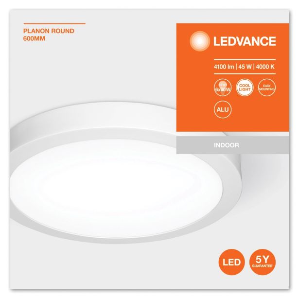 LED PANEL LEDVANCE PLANON ROUND 54W FI 60CM, 4000K