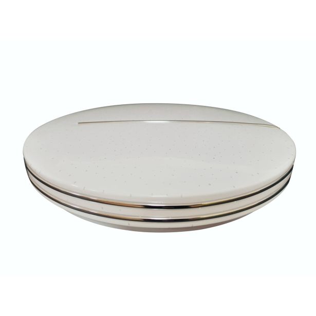 LED SVETILKA SKY NARCISA PVC D380 24W 2600 LM 4000K IP20 SILVER RING