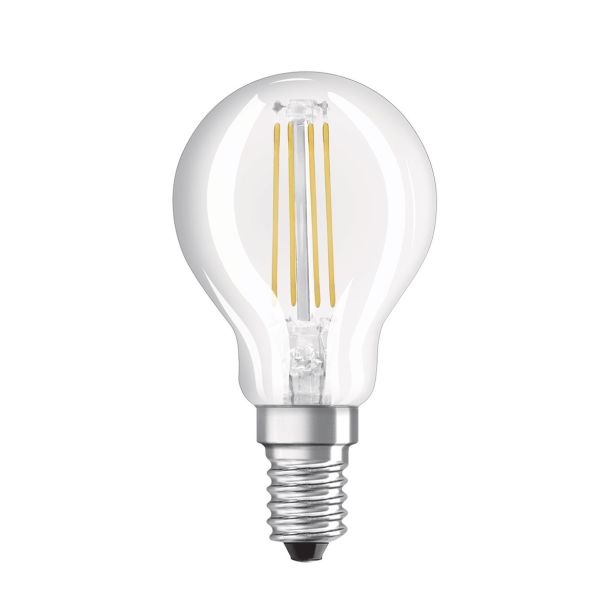 LED ŽARNICA E14 OSRAM BASE CLP40 4W/827 CL 220-240V FILAMENT PAK/3